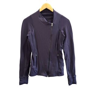 Lululemon Athletica Women’s Asymmetrical Purple Full Zip Jacket Size 4